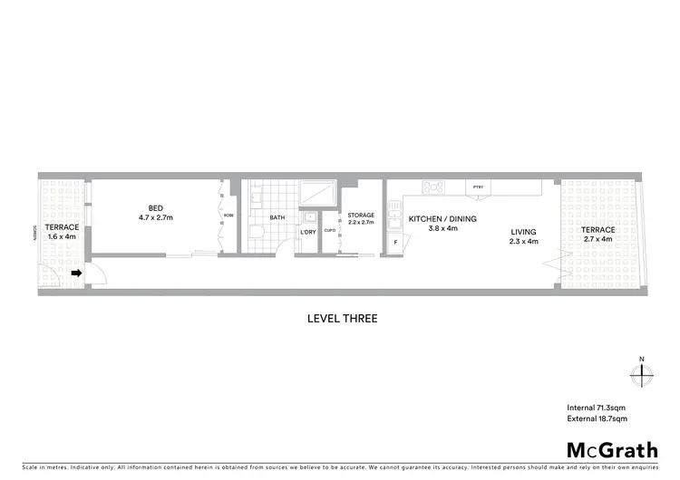Floorplan of Homely apartment listing, 316/27 Lonsdale Street, Braddon ACT 2612