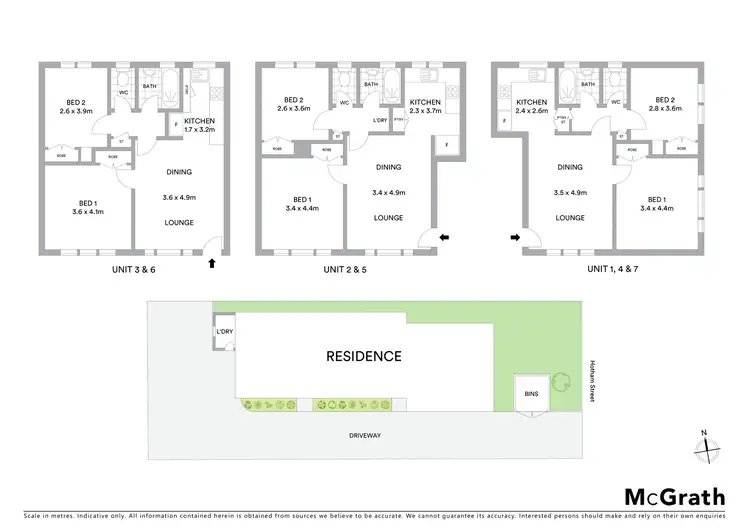 Floorplan of Homely block of units listing, 1-7/181 Hotham Street, Ripponlea VIC 3185