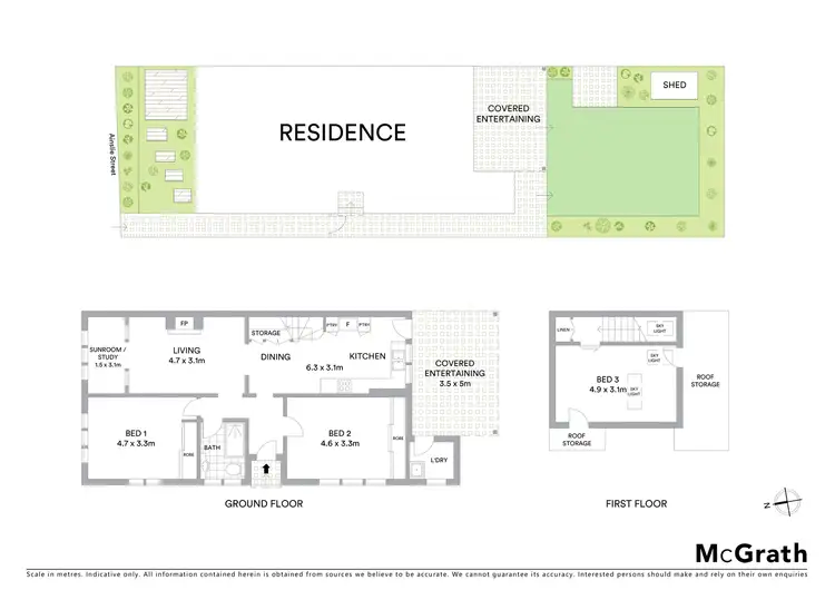 Floorplan of Homely house listing, 1 Ainslie Street, Kingsford NSW 2032