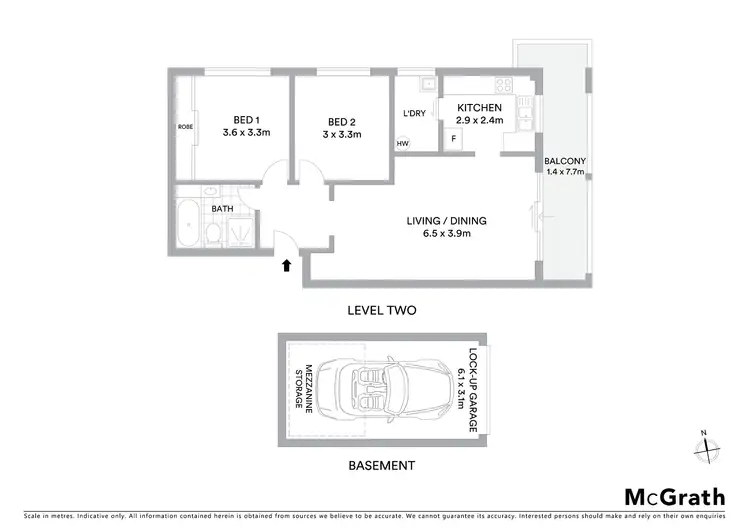 Floorplan of Homely apartment listing, 20/60 Seaview Street, Cronulla NSW 2230