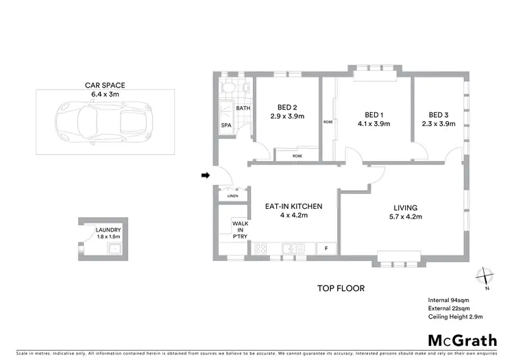 Floorplan of Homely apartment listing, 5/49 Imperial Avenue, Bondi NSW 2026