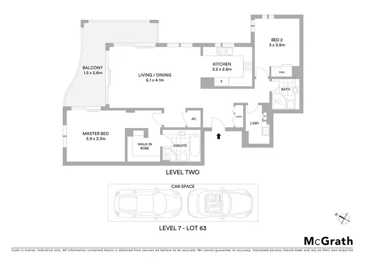 Floorplan of Homely apartment listing, 3D/22 King Street, Waverton NSW 2060