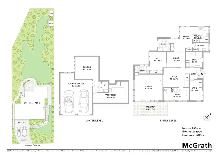 Floorplan of Homely house listing, 11 Bellevue Crescent, North Avoca NSW 2260