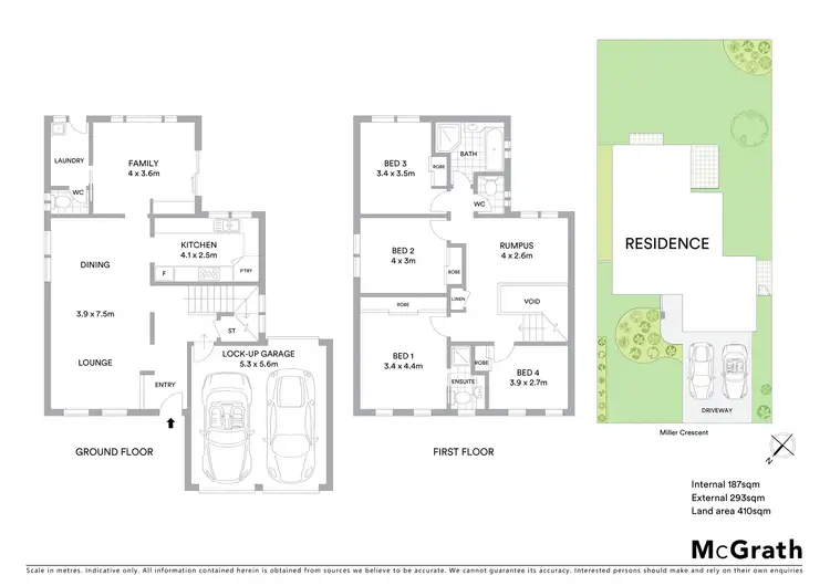 Floorplan of Homely house listing, 6 Miller Crescent, Blue Haven NSW 2262