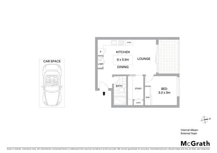 Floorplan of Homely apartment listing, 808/333 Ascot Vale Road, Moonee Ponds VIC 3039