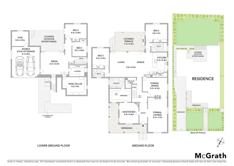 Floorplan of Homely house listing, 43 Bancroft Avenue, Roseville NSW 2069