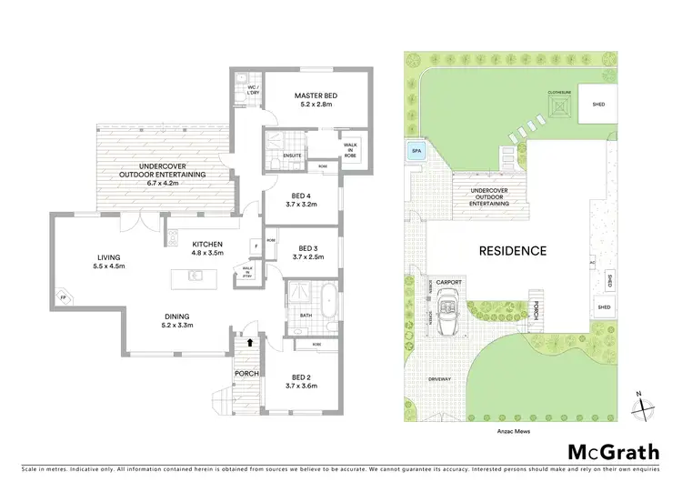 Floorplan of Homely house listing, 34 Anzac Mews, Wattle Grove NSW 2173