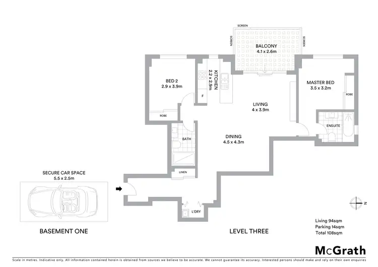 Floorplan of Homely apartment listing, 34/1 Eulbertie Avenue, Warrawee NSW 2074