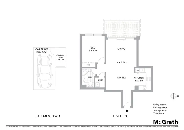 Floorplan of Homely apartment listing, 609/11 Waitara Avenue, Waitara NSW 2077