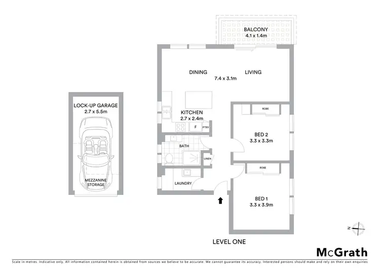 Floorplan of Homely apartment listing, 7/3 Pitt Street, Randwick NSW 2031