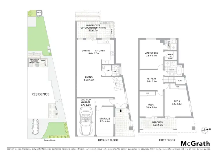 Floorplan of Homely semi-detached listing, 20C Carson Street, Panania NSW 2213