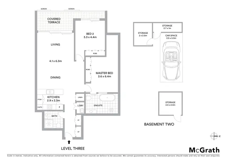 Floorplan of Homely apartment listing, 308/164 Willoughby Road, Crows Nest NSW 2065