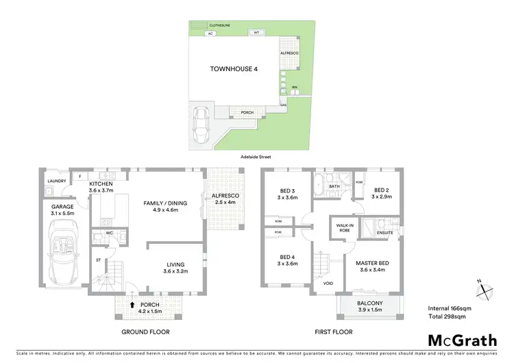 Floorplan of Homely townhouse listing, 4/74 Sydney Street, St Marys NSW 2760
