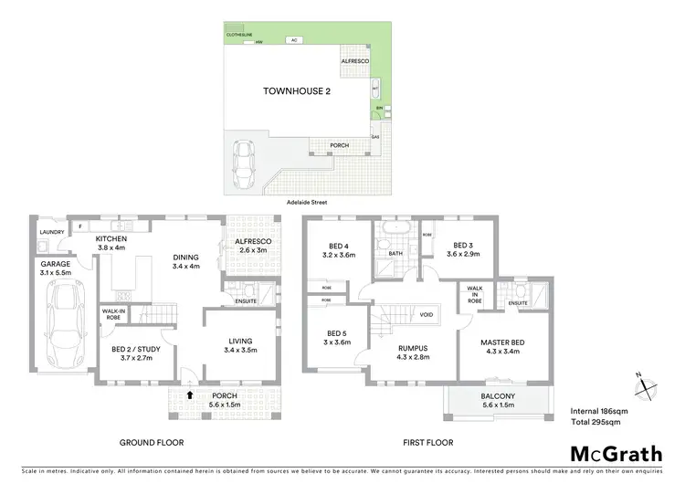Floorplan of Homely townhouse listing, 2/74 Sydney Street, St Marys NSW 2760