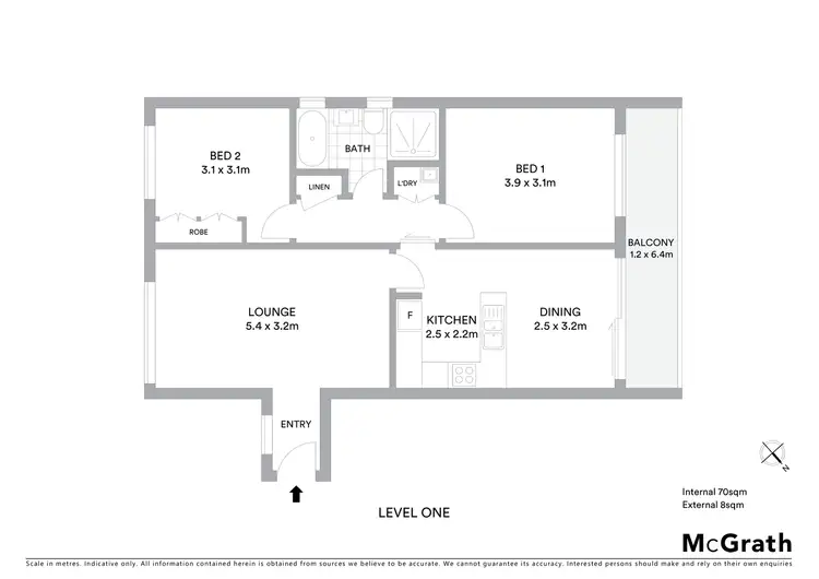 Floorplan of Homely apartment listing, 21/19 Moorhouse Street, O'connor ACT 2602