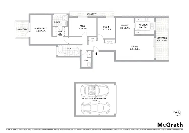 Floorplan of Homely apartment listing, 15/30 Morton Street, Wollstonecraft NSW 2065