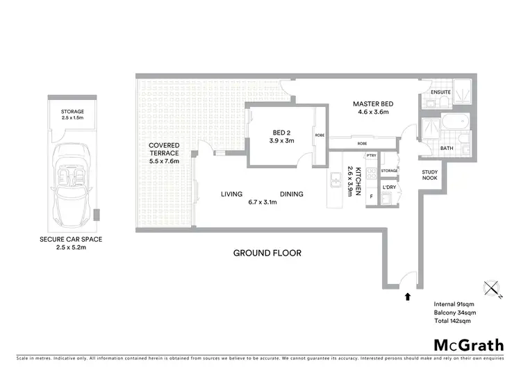 Floorplan of Homely apartment listing, 503D/41 Belmore Street, Ryde NSW 2112