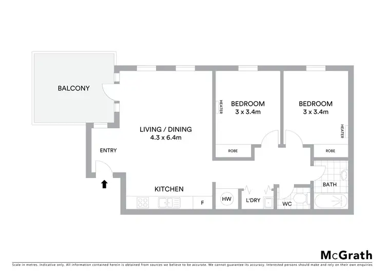 Floorplan of Homely apartment listing, 17/128 Chapel Street, St Kilda VIC 3182