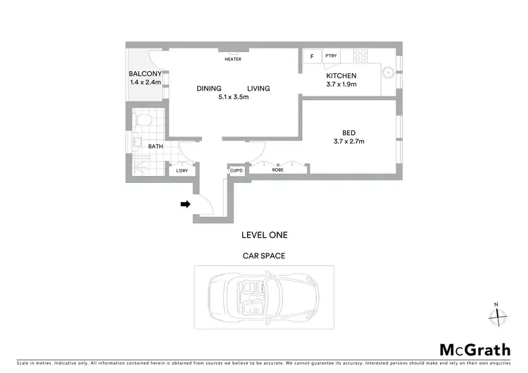 Floorplan of Homely apartment listing, 2/32 Fulton Street, St Kilda East VIC 3183