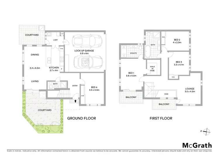 Floorplan of Homely townhouse listing, 1/26 Ena Street, Terrigal NSW 2260