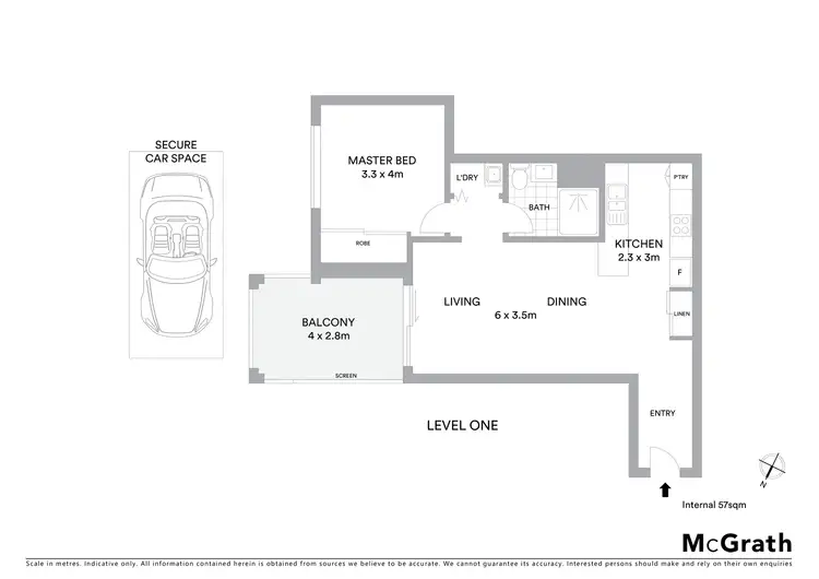 Floorplan of Homely apartment listing, 22/72 Macleay Street, Turner ACT 2612