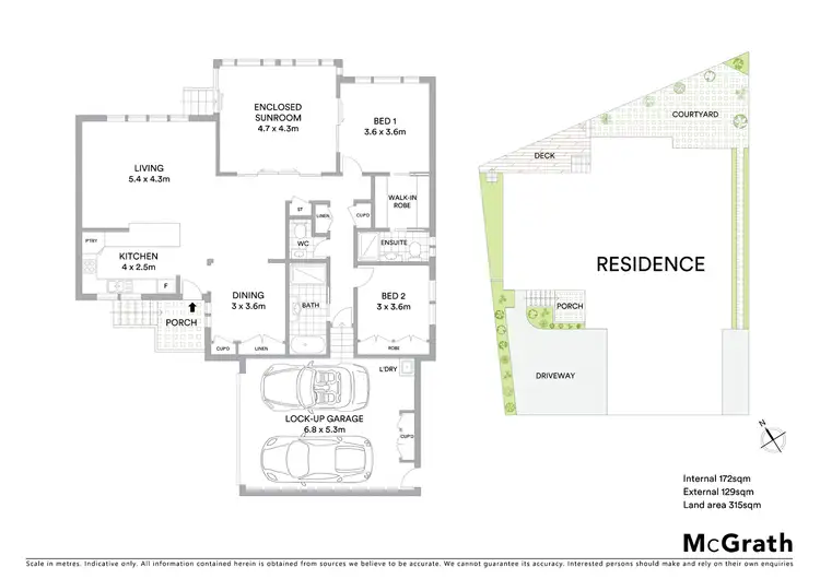 Floorplan of Homely semi-detached listing, 4A Lake Street, Long Jetty NSW 2261