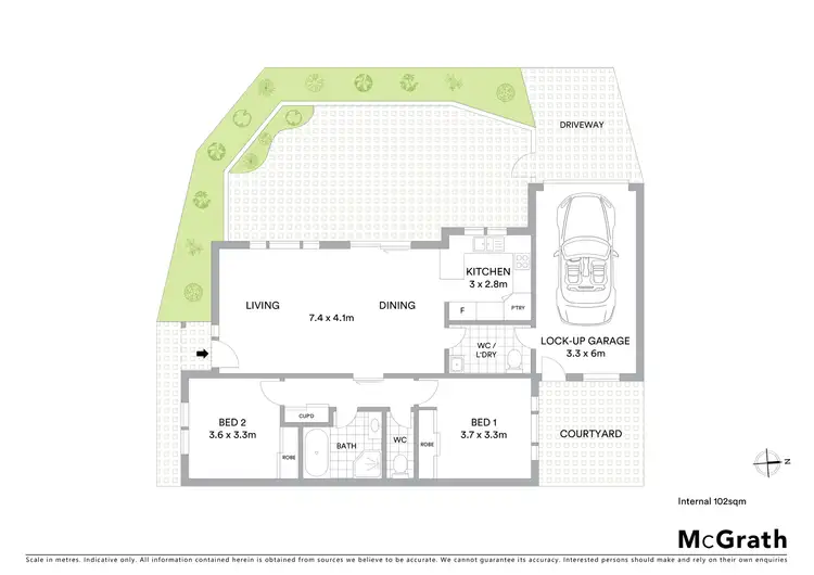 Floorplan of Homely villa listing, 1/8 Seaview Avenue, Port Macquarie NSW 2444