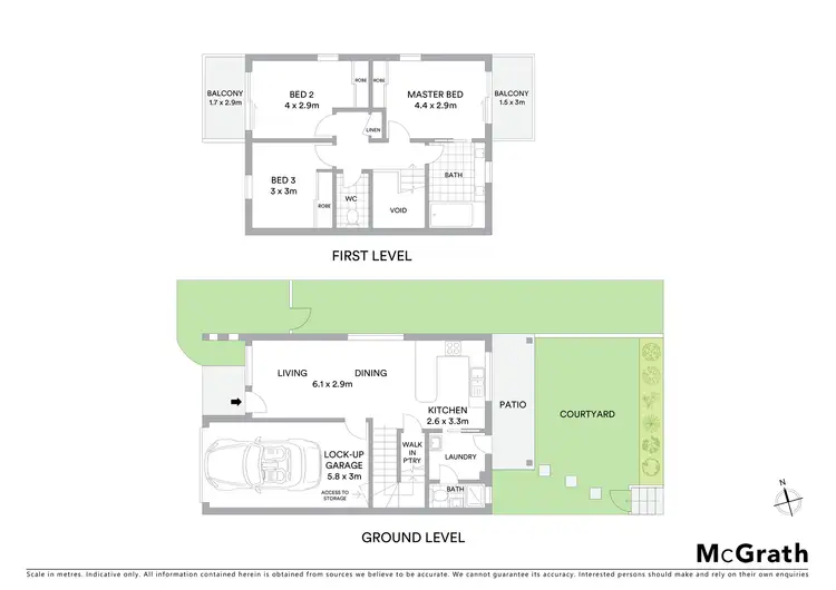 Floorplan of Homely townhouse listing, 4/7 Cardross Street, Yeronga QLD 4104