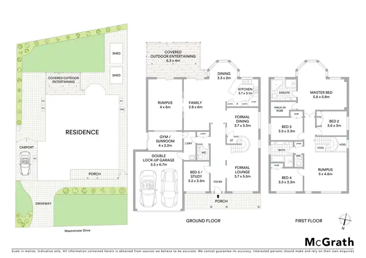 Floorplan of Homely house listing, 1 Westminster Drive, Castle Hill NSW 2154