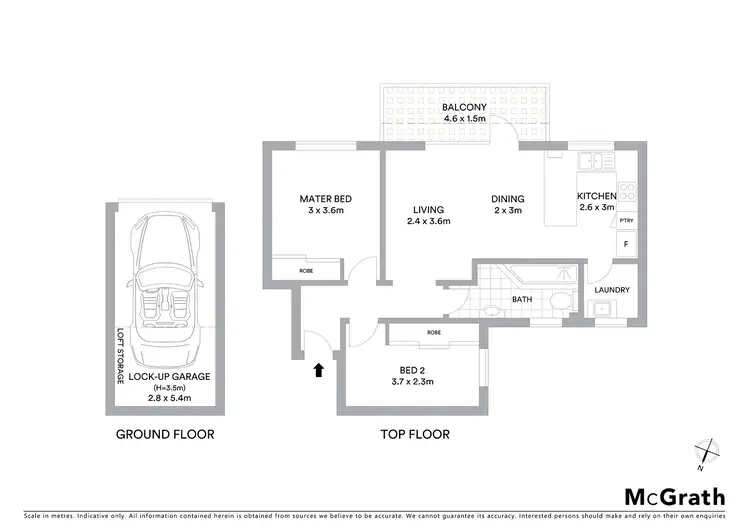 Floorplan of Homely apartment listing, 9/2 Carlton Street, Freshwater NSW 2096