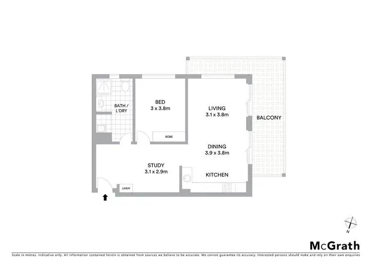Floorplan of Homely apartment listing, 1207/41 Waitara Avenue, Waitara NSW 2077