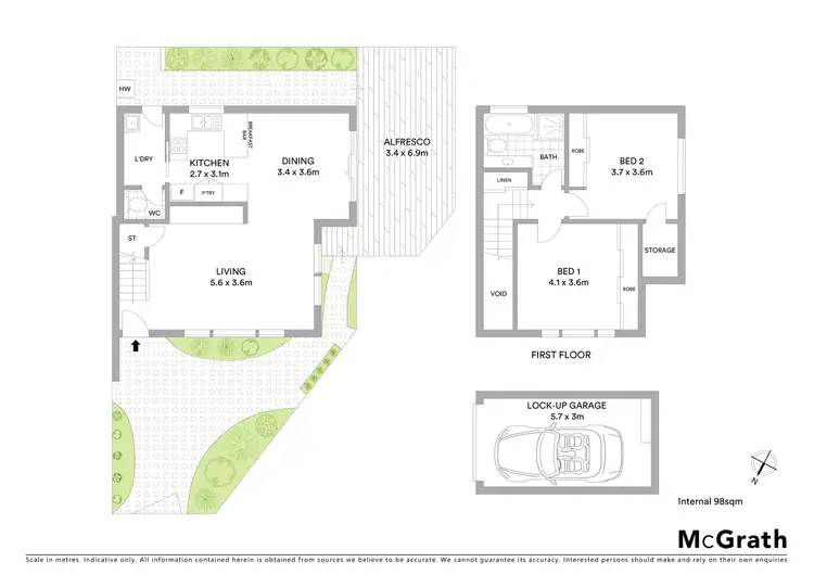 Floorplan of Homely townhouse listing, 4/5 Hopkins Street, Merewether NSW 2291