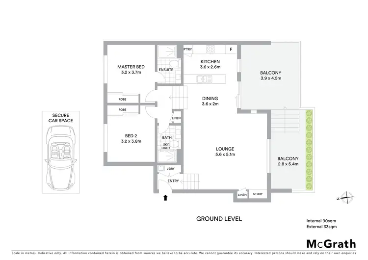 Floorplan of Homely apartment listing, 11/62 Lowanna Street, Braddon ACT 2612