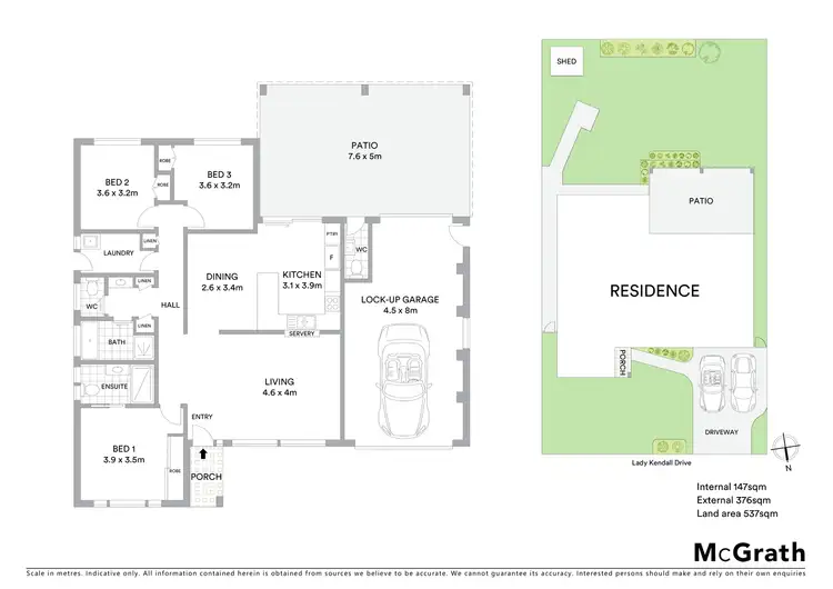 Floorplan of Homely house listing, 9 Lady Kendall Drive, Blue Haven NSW 2262