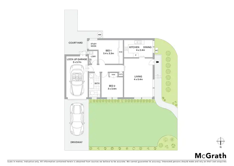 Floorplan of Homely villa listing, 1/40 Bath Street, Monterey NSW 2217