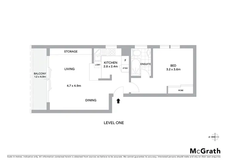Floorplan of Homely apartment listing, 7/63 Bream Street, Coogee NSW 2034