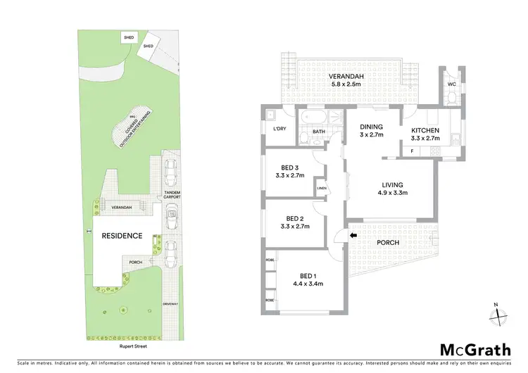 Floorplan of Homely house listing, 34 Rupert Street, Mount Colah NSW 2079