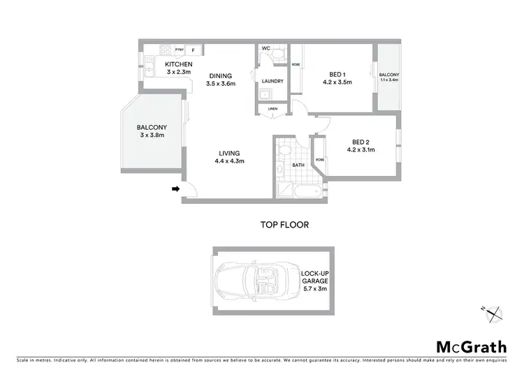 Floorplan of Homely unit listing, 20/16-18 Arcadia Street, Penshurst NSW 2222
