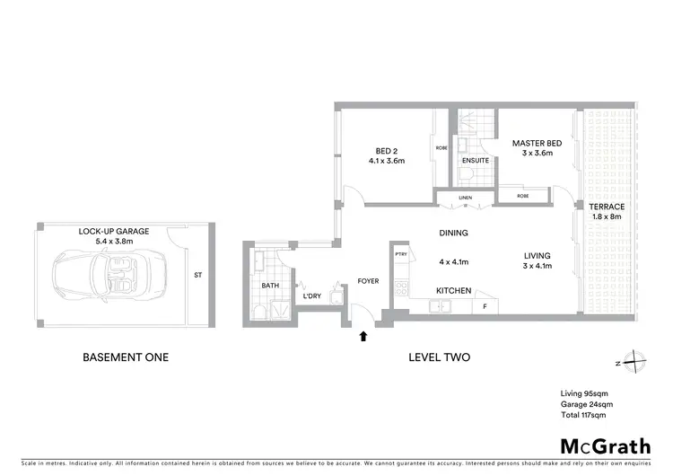 Floorplan of Homely apartment listing, 205/9 Young Street, Neutral Bay NSW 2089
