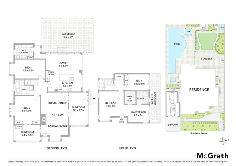 Floorplan of Homely house listing, 10 Grandview Avenue, Seven Hills NSW 2147