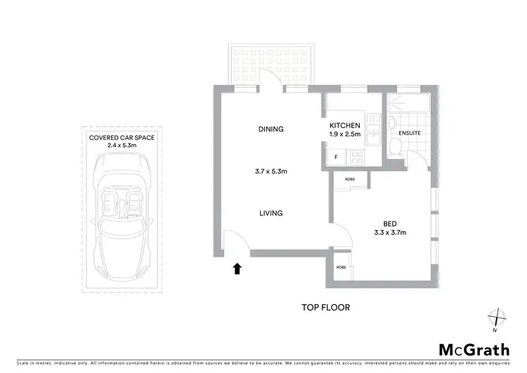 Floorplan of Homely apartment listing, 11/2B Milner Crescent, Wollstonecraft NSW 2065