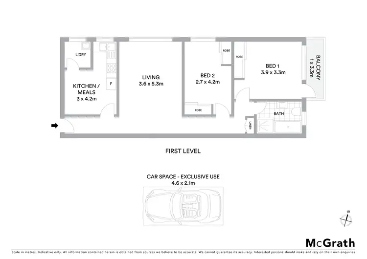 Floorplan of Homely apartment listing, 5/25 Second Avenue, Campsie NSW 2194