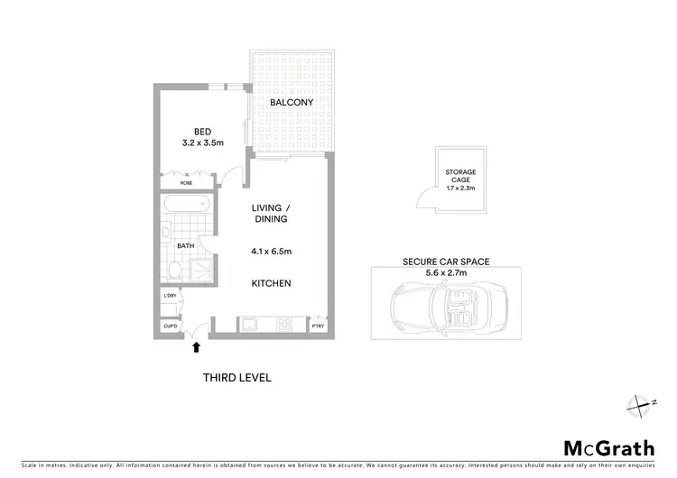 Floorplan of Homely apartment listing, 12/96 St Pauls Street, Randwick NSW 2031