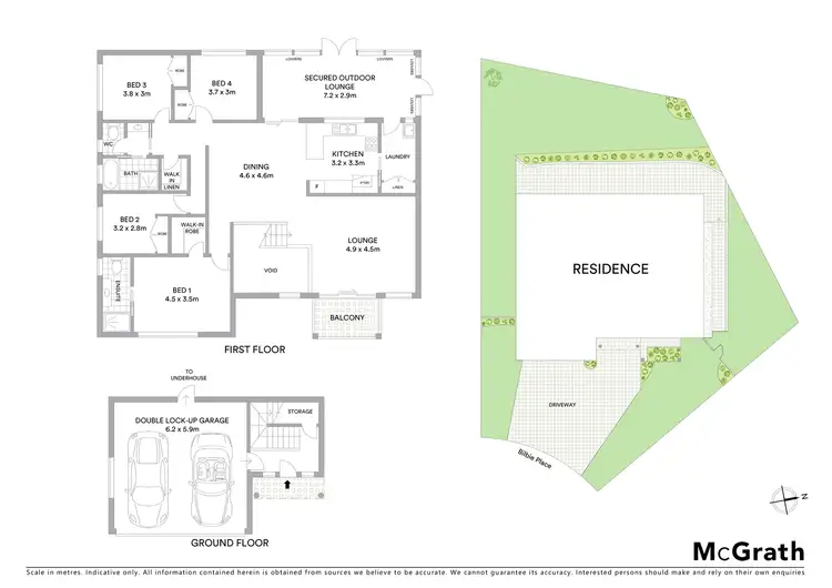 Floorplan of Homely house listing, 7 Bilbie Place, Fletcher NSW 2287