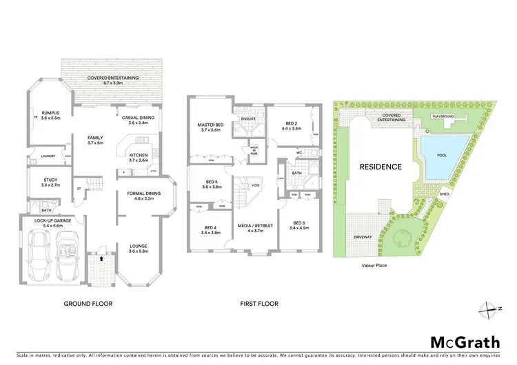 Floorplan of Homely house listing, 10 Valour Place, Kellyville Ridge NSW 2155