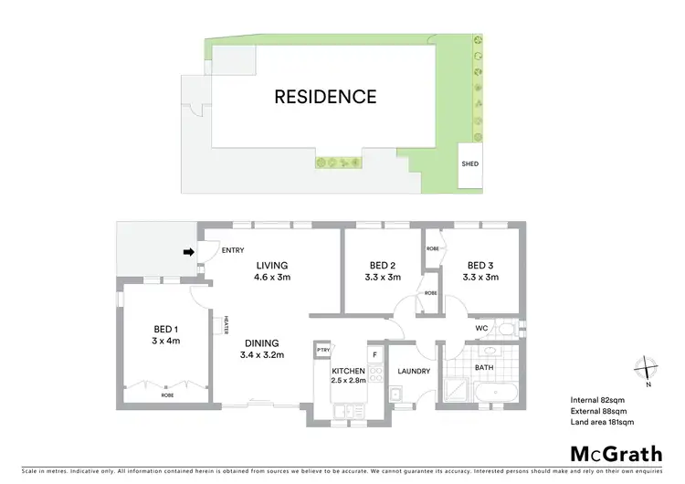 Floorplan of Homely unit listing, 2/364 Autumn Street, Herne Hill VIC 3218