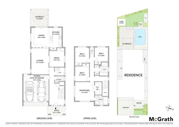 Floorplan of Homely house listing, 11 Brunner Court, Kellyville NSW 2155