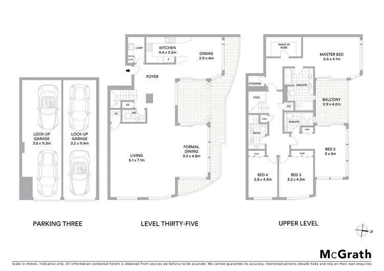 Floorplan of Homely apartment listing, 3504/1 Sergeants Lane, St Leonards NSW 2065