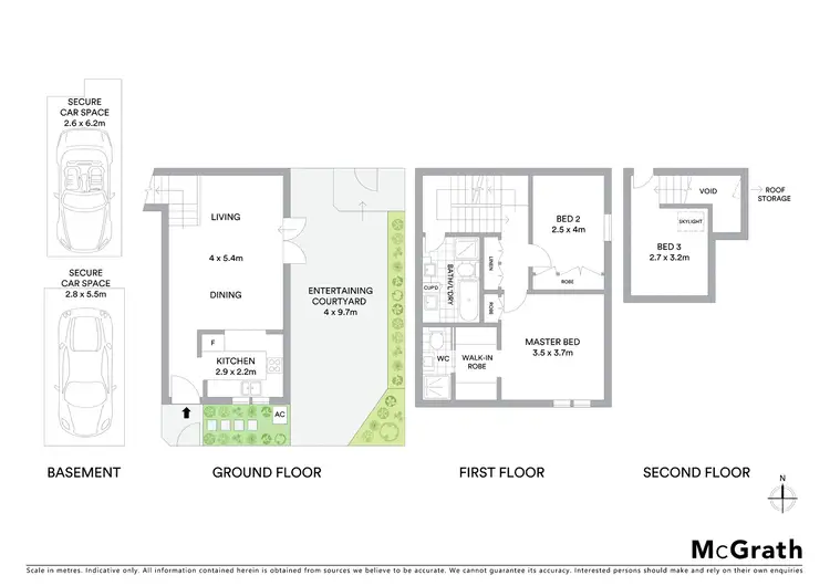 Floorplan of Homely townhouse listing, 6/103 Chandos Street, Crows Nest NSW 2065