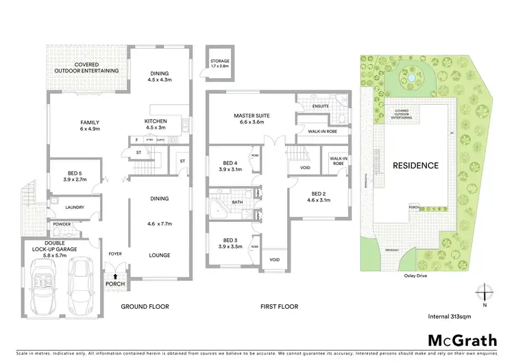 Floorplan of Homely house listing, 65 Oxley Drive, Mount Colah NSW 2079